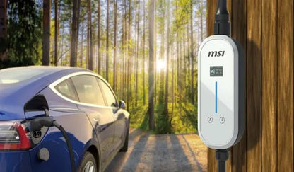 MSI Portable EV Charger White Ezgo 10A+15A+Home kit, Single Phase, 230V, 1PH, 2.3KW  3.4KW, 5M Ty... - Image 3