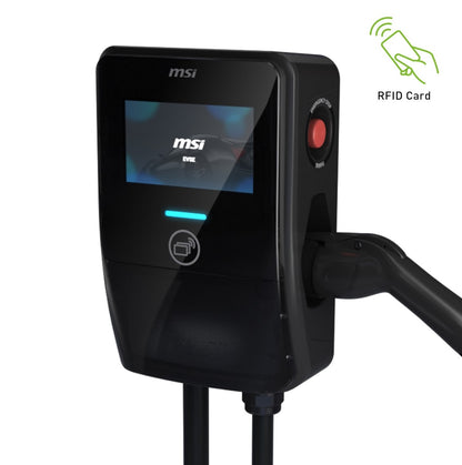 MSI Smart EV Charger EV Premium, Single Phase 32A, 7.4KW ,5M Type 2 Charging gun,  7' IPS,  IP55... - Image 3