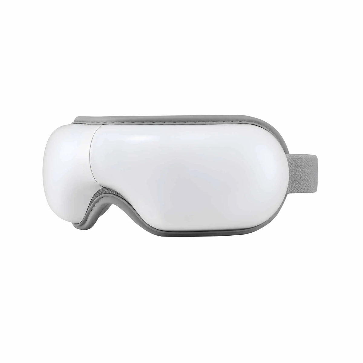 Livemor Eye Massager with Heat & Vibration | 180° Foldable Electric Eye Heat Mask with Bluetooth Music for Fatigue Relief | Rechargeable 3D Wrap-Around Temple Massager, White - Image 3