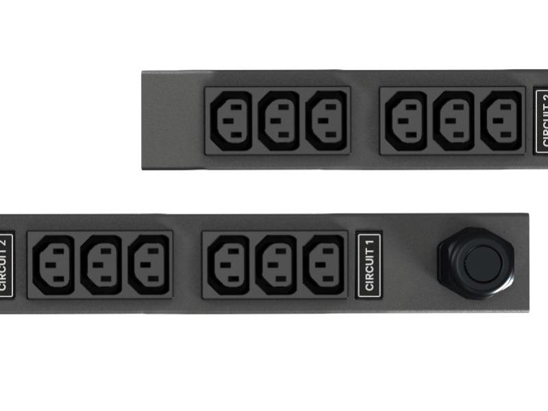 Vertiv Geist F0126851 Basic Vertical PDU, 16A, 230V, 0U, 20x IEC C13, 4x C19 outputs, 3m C20 Inpu... - Image 3