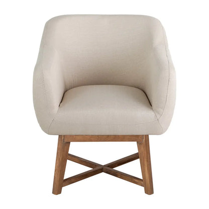 Artiss Armchair Tub Chair Beige Aston - Image 3