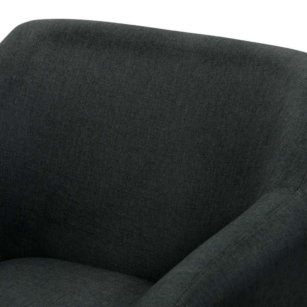 Artiss Armchair Tub Chair Charcoal Aston - Image 3