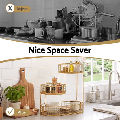 5-Star Chef Fruit Basket Bowl Space Saving Kitchen Food Storage Organiser - Image 6