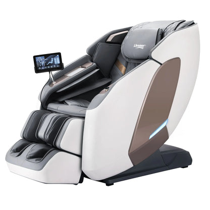 Livemor Prestige 4D Dual Mechanism Massage Chair, Full Body Zero Gravity Recliner with Extended SL Track, Body Scan, Air Compression, Waist Heating, Foot Rollers, Voice Control & Wireless Charging