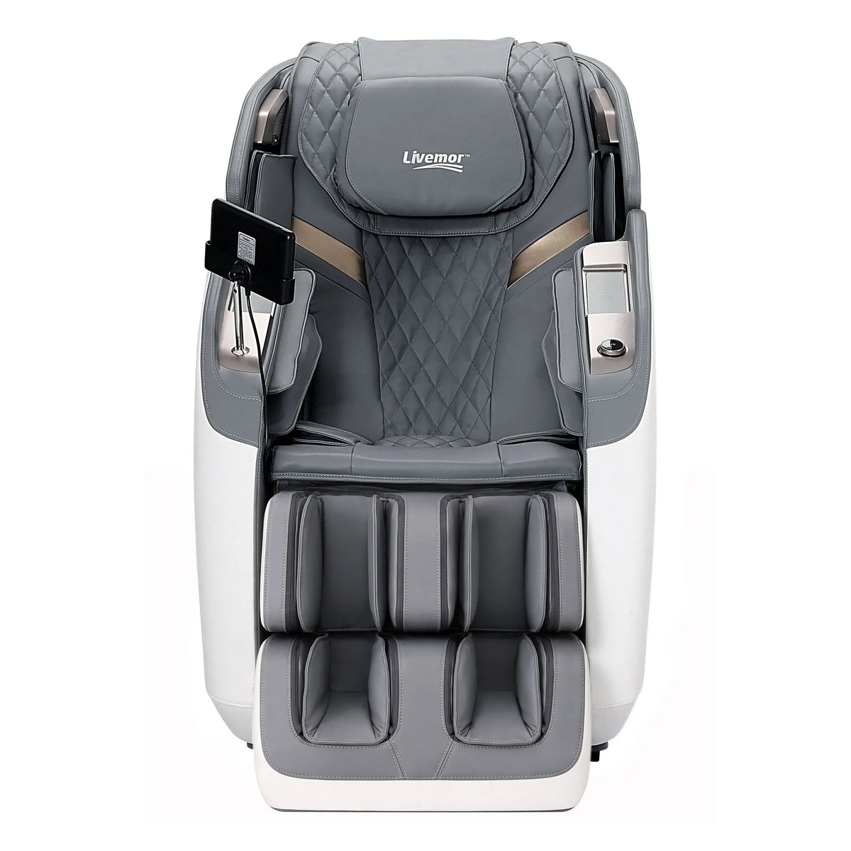 Livemor Prestige 4D Dual Mechanism Massage Chair, Full Body Zero Gravity Recliner with Extended SL Track, Body Scan, Air Compression, Waist Heating, Foot Rollers, Voice Control & Wireless Charging - Image 3