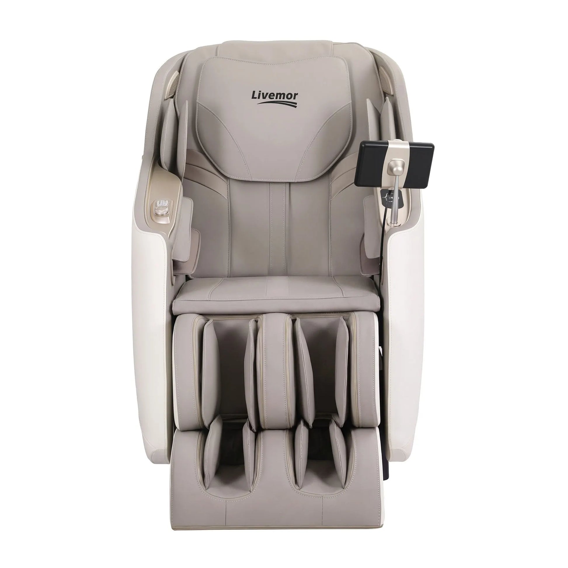 Livemor Elite 4D Massage Chair Recliner, SL Track Zero Gravity & Heat Auto Body Scan, 12 Auto Programs, 3 Zero-G Positions, Foot Rollers, Airbag Compression, Bluetooth Speaker, Wireless Charging - Image 3