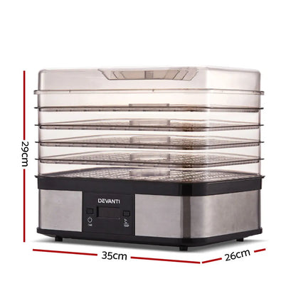 Devanti 5 Trays Food Dehydrator - Image 2
