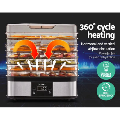 Devanti 5 Trays Food Dehydrator - Image 5