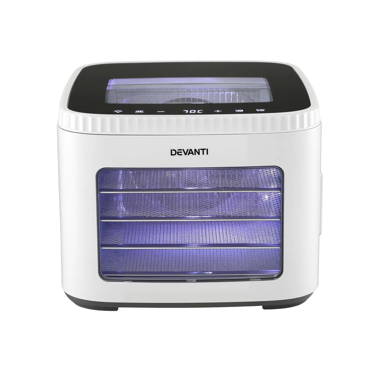 Devanti Food Dehydrator Machine 5 Tray Mini Fruit Dryer Maker White - Image 3
