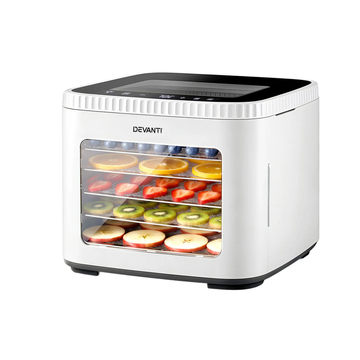 Devanti Food Dehydrator Machine 5 Tray Mini Fruit Dryer Maker White - Image 9