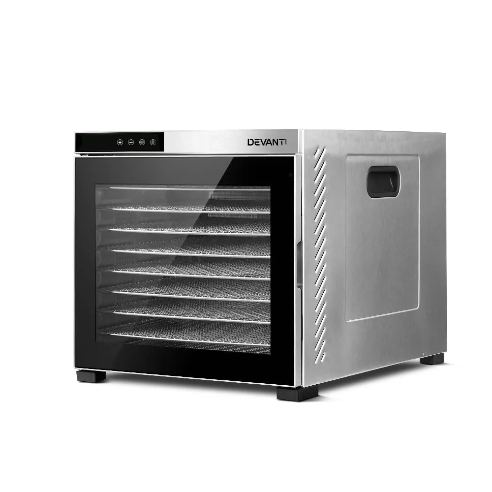 Devanti 10 Trays Food Dehydrator Stainless Steel Tray - Image 3