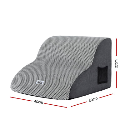 i.Pet Dog Ramp 2 Steps For Small Dogs Bed Sofa Car Foam Non-Slip Pet Cat Stairs - Image 2
