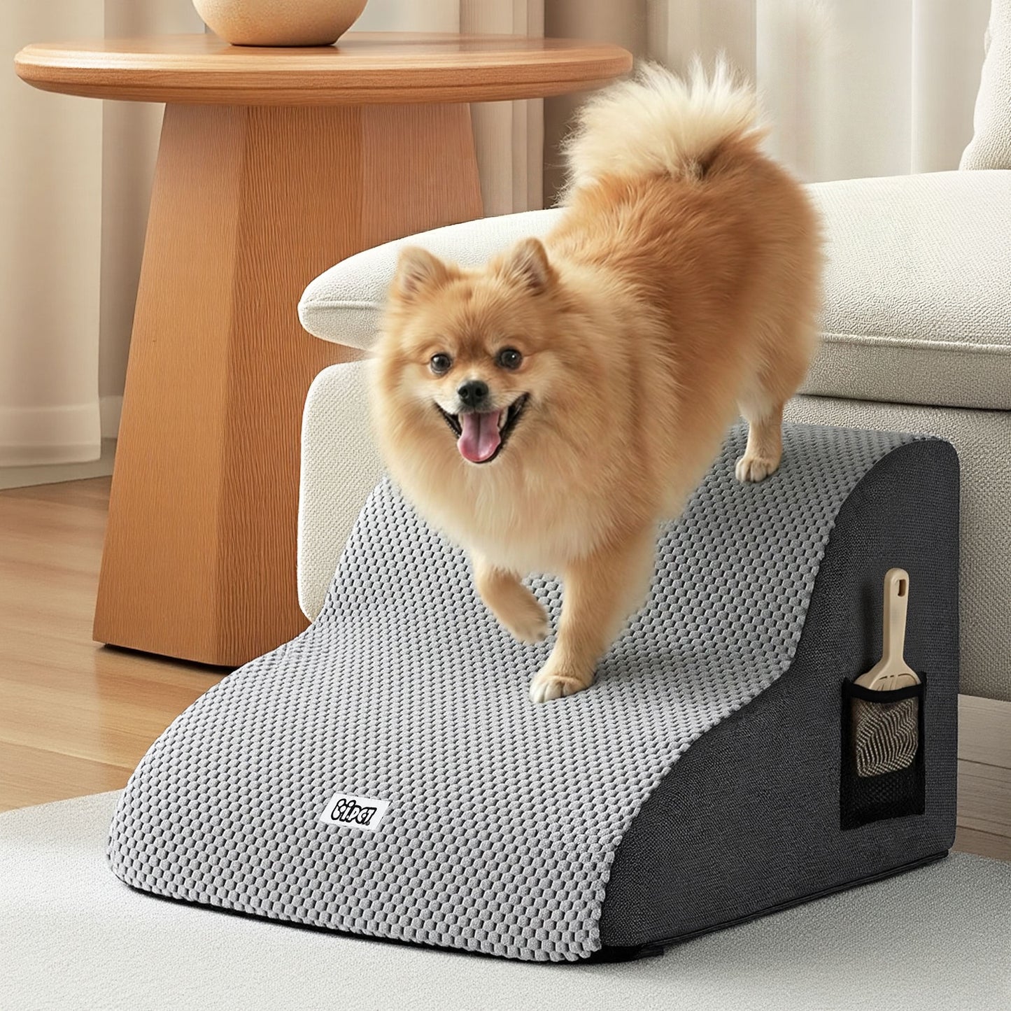 i.Pet Dog Ramp 2 Steps For Small Dogs Bed Sofa Car Foam Non-Slip Pet Cat Stairs - Image 8