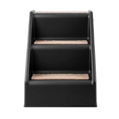 i.Pet Dog Ramp 3 Steps Pet Stairs For Bed Sofa Car Foldable Portable Ladder Black - Image 4