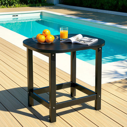 Gardeon Outdoor Coffee Side Table HDPE Desk Patio Furniture Camping Garden Black - Image 7