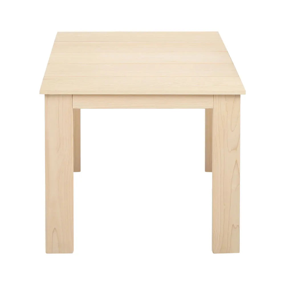 Gardeon Coffee Side Table Wooden Desk Outdoor Furniture Camping Garden Natural - Image 3