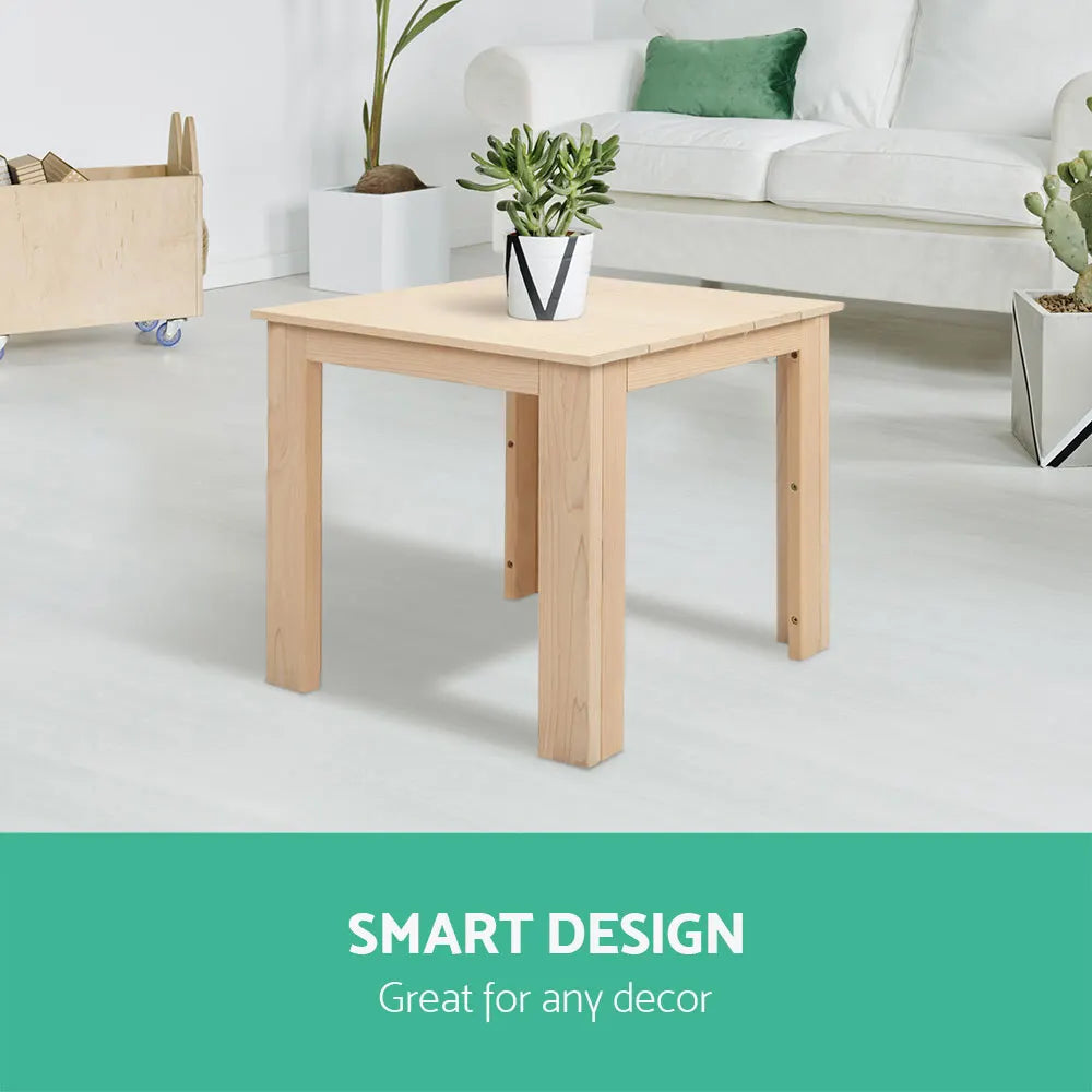 Gardeon Coffee Side Table Wooden Desk Outdoor Furniture Camping Garden Natural - Image 7