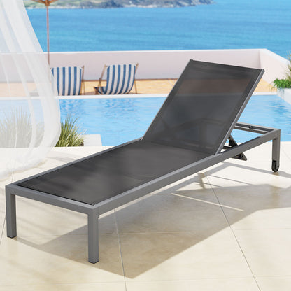 Gardeon Sun Lounge Outdoor Lounger Aluminium Folding Beach Chair Wheels Patio - Image 5