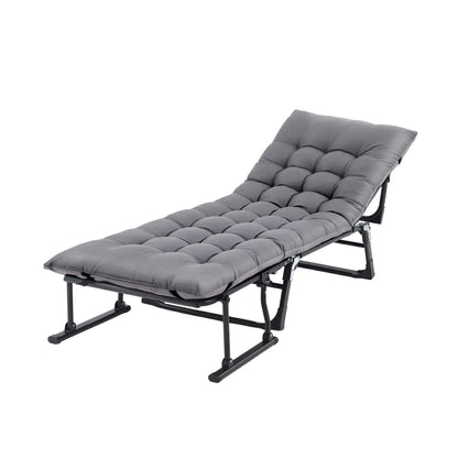 Gardeon 3-in-1 Sun Lounger Folding Camping Chair Adjustable Recliner Patio Furniture for Office Nap, Poolside - Image 9