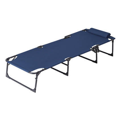 Gardeon Sun Lounger Folding Lounge Beach Chair Patio Outdoor Furniture - Image 4