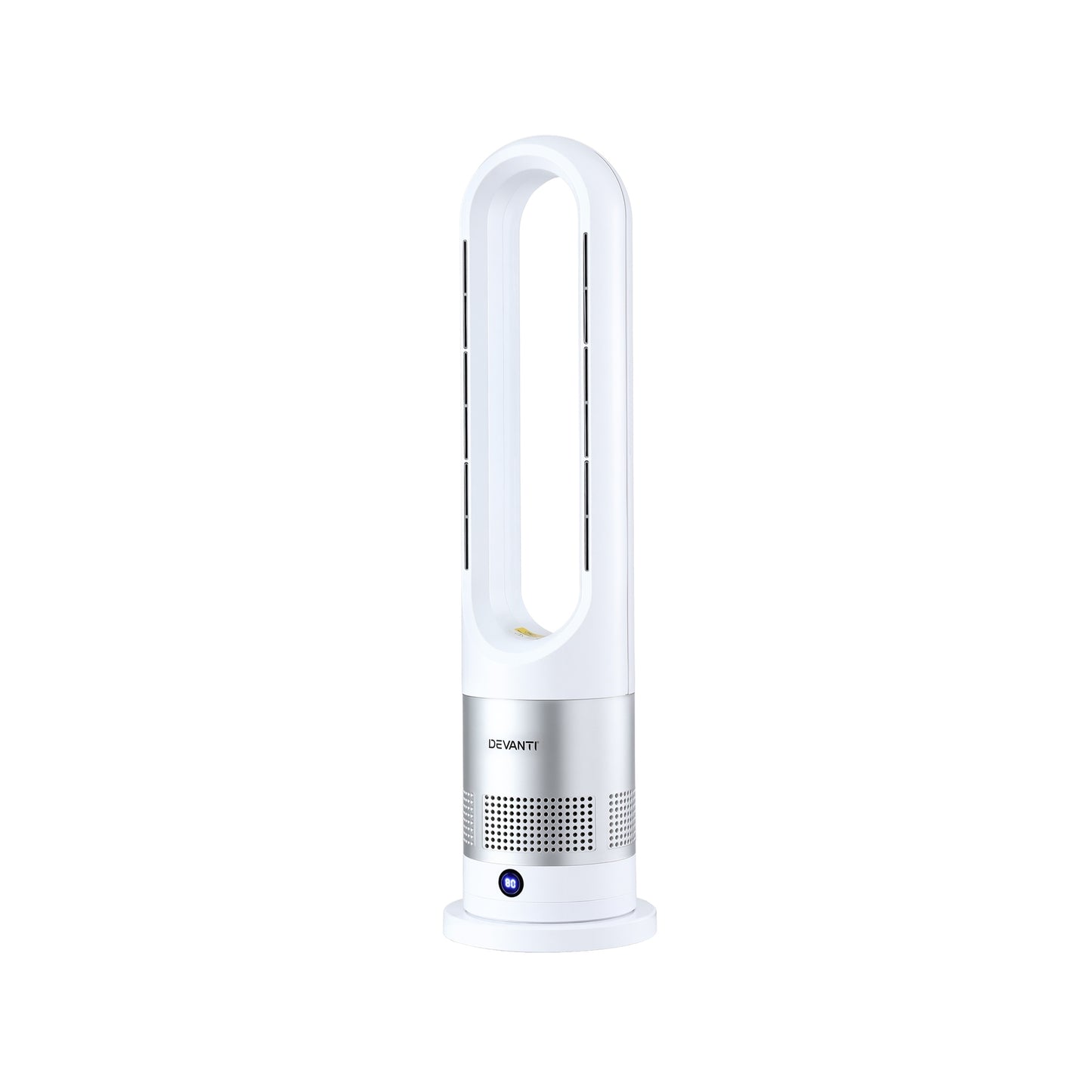 Devanti Bladeless Tower Fan Heater and Cooler 2in1 Portable Oscillation Fan for Bedroom Room Office Use White - Image 9