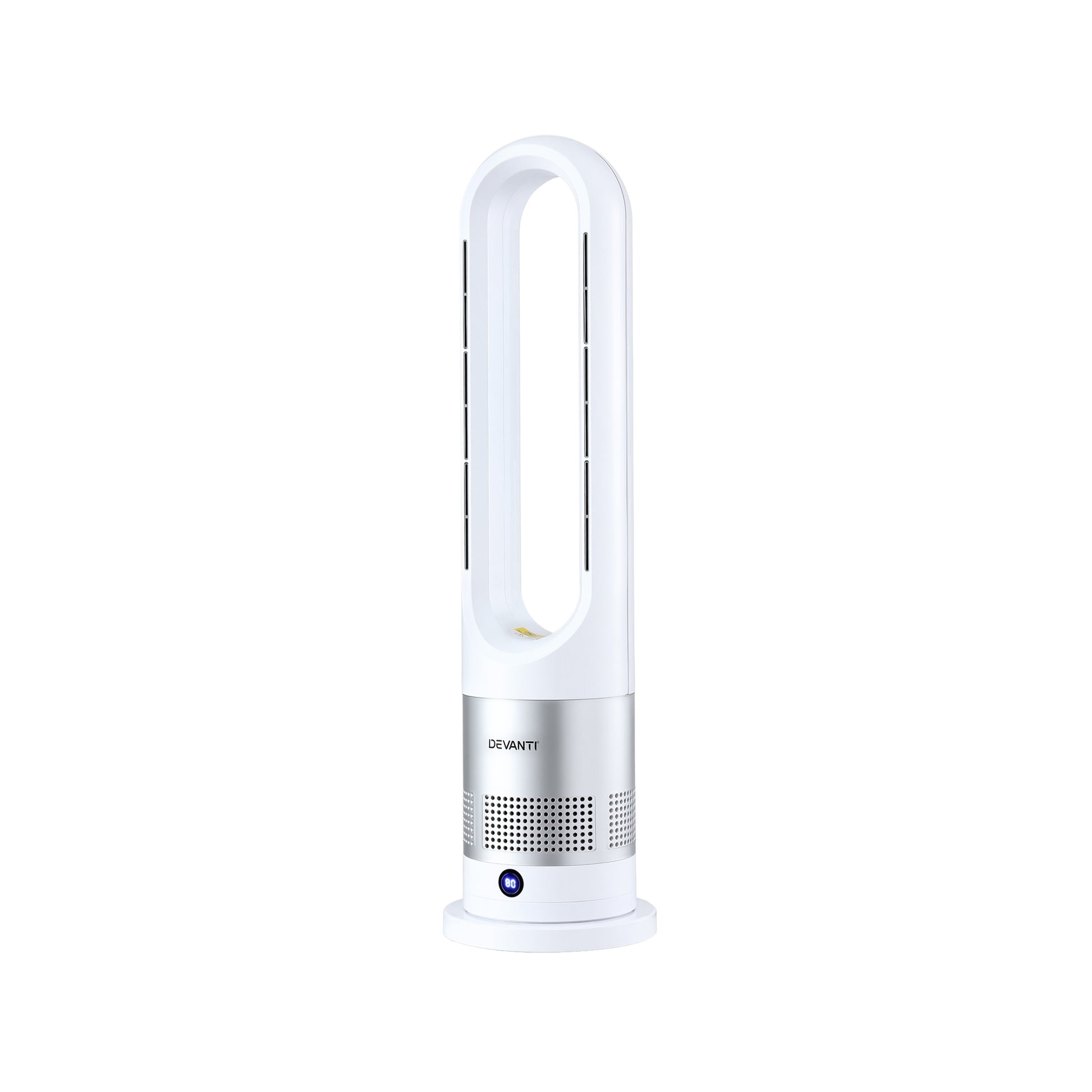 Devanti Bladeless Tower Fan Heater and Cooler 2in1 Portable Oscillation Fan for Bedroom Room Office Use White - Image 9
