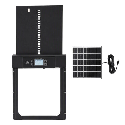 Giantz Automatic Chicken Coop Door 37cm Solar Powered Smart App Control Black - Image 4
