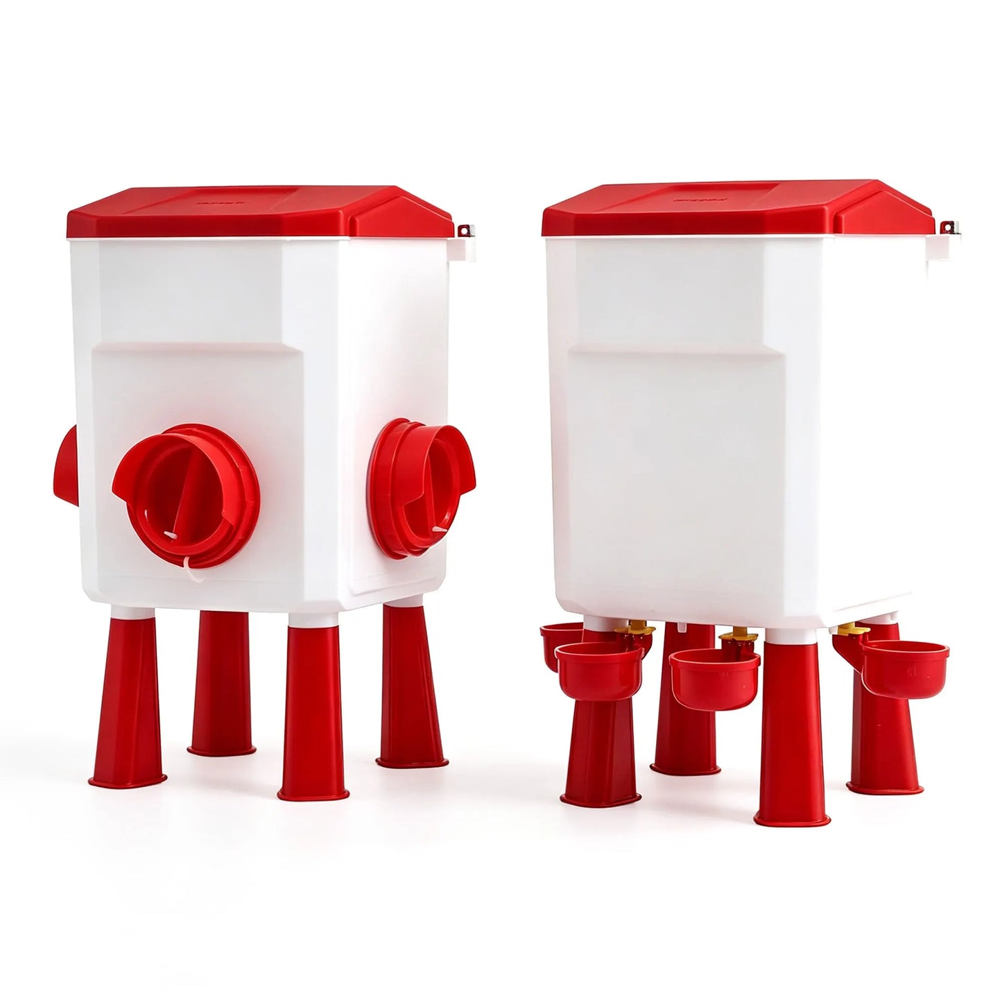 Giantz 12kg Chicken Feeder and 11L Waterer Set Large Capacity Poultry Drinker Kit - Image 2