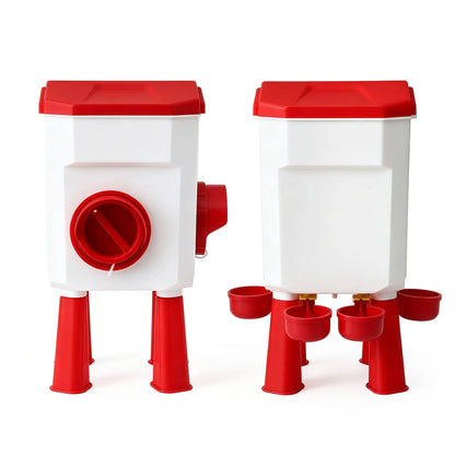Giantz 8kg Chicken Feeder and 7L Waterer Set Large Capacity Poultry Drinker Kit - Image 4