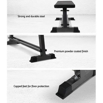 Everfit Weight Bench Flat Bench Press Home Gym Equipment 300kg Capacity - Image 5