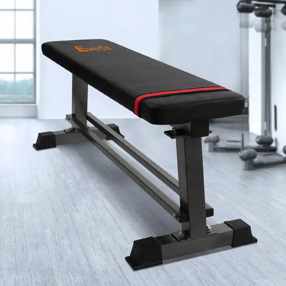 Everfit Weight Bench Flat Bench Press Home Gym Equipment 300kg Capacity - Image 7
