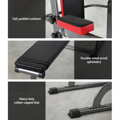 Everfit Weight Bench Chin Up Bar Bench Press Home Gym 380kg Capacity - Image 7