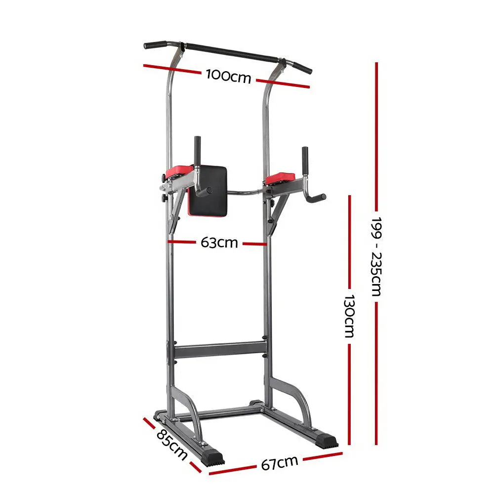 Everfit Weight Bench Chin Up Tower Bench Press Home Gym Wokout 200kg Capacity - Image 2
