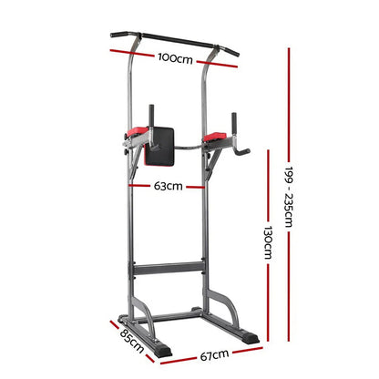 Everfit Weight Bench Chin Up Tower Bench Press Home Gym Wokout 200kg Capacity - Image 2