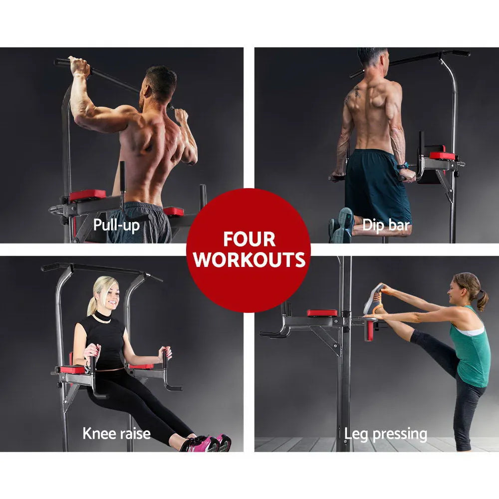 Everfit Weight Bench Chin Up Tower Bench Press Home Gym Wokout 200kg Capacity - Image 4