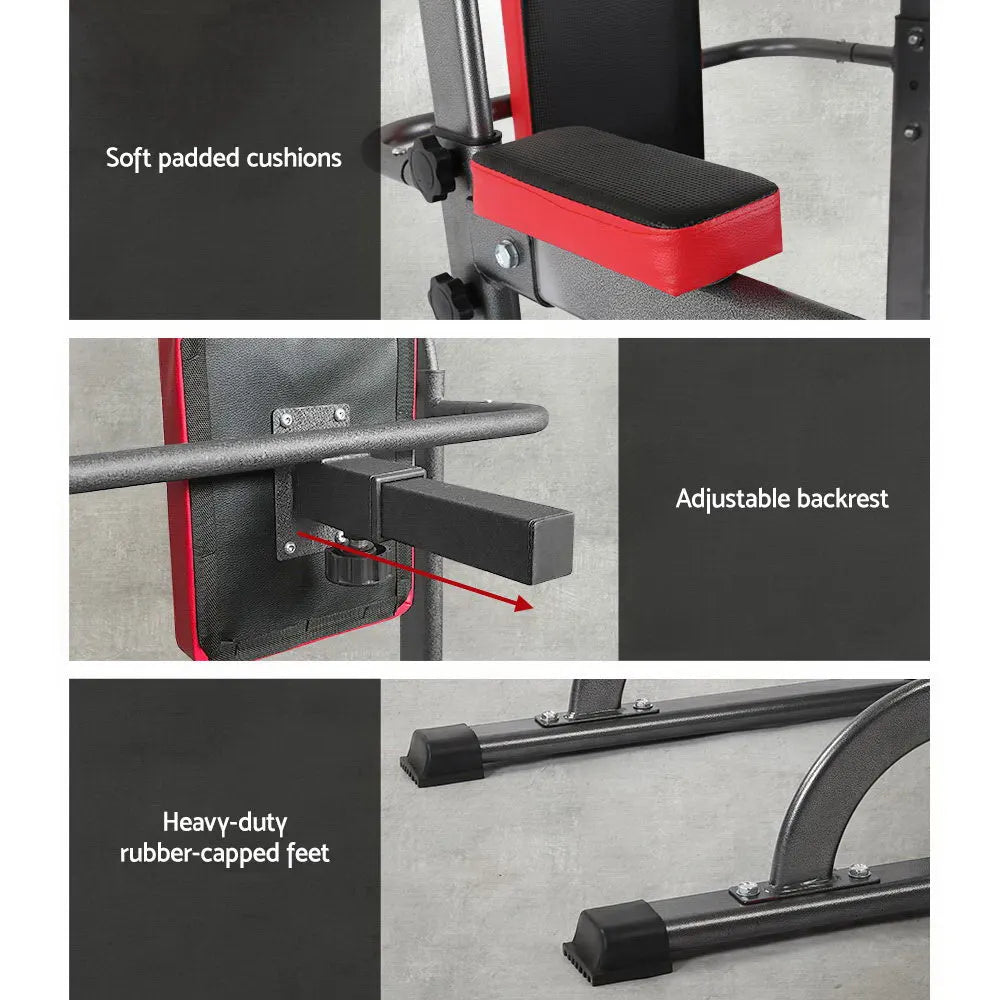 Everfit Weight Bench Chin Up Tower Bench Press Home Gym Wokout 200kg Capacity - Image 6