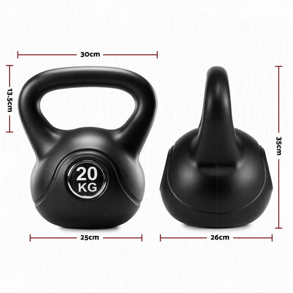 Everfit 20kg Kettlebell Weights Strength Training with Anti-slip Carry Handle & Stable Base Gym Home - Image 3
