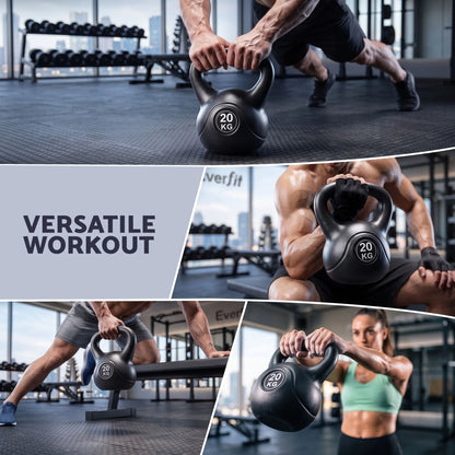 Everfit 20kg Kettlebell Weights Strength Training with Anti-slip Carry Handle & Stable Base Gym Home - Image 7