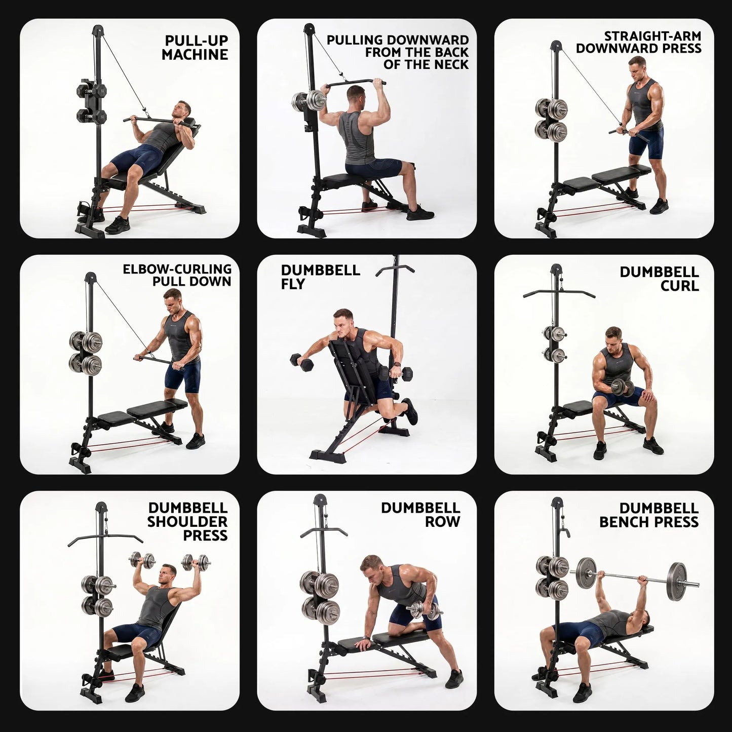 Everfit Adjustable Weight Bench Foldable Multi-Function Weight Bench - Image 8