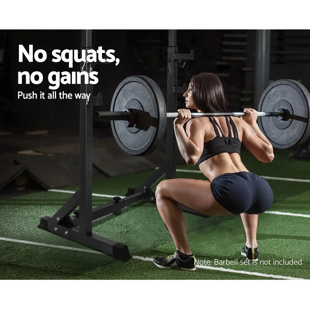 Everfit Weight Bench Adjustable Squat Rack Home Gym Equipment 300kg - Image 3