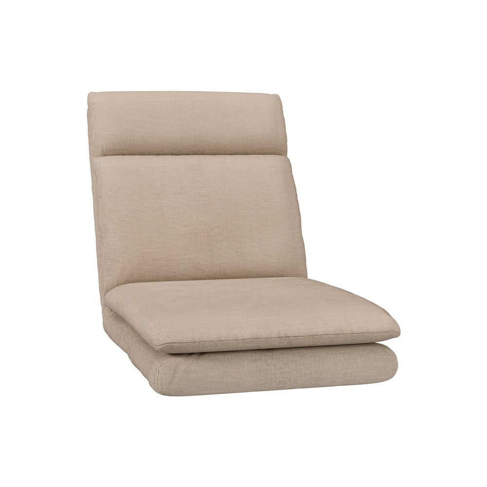 Artiss 2XFloor Chair Sofa Linen Beige - Image 2