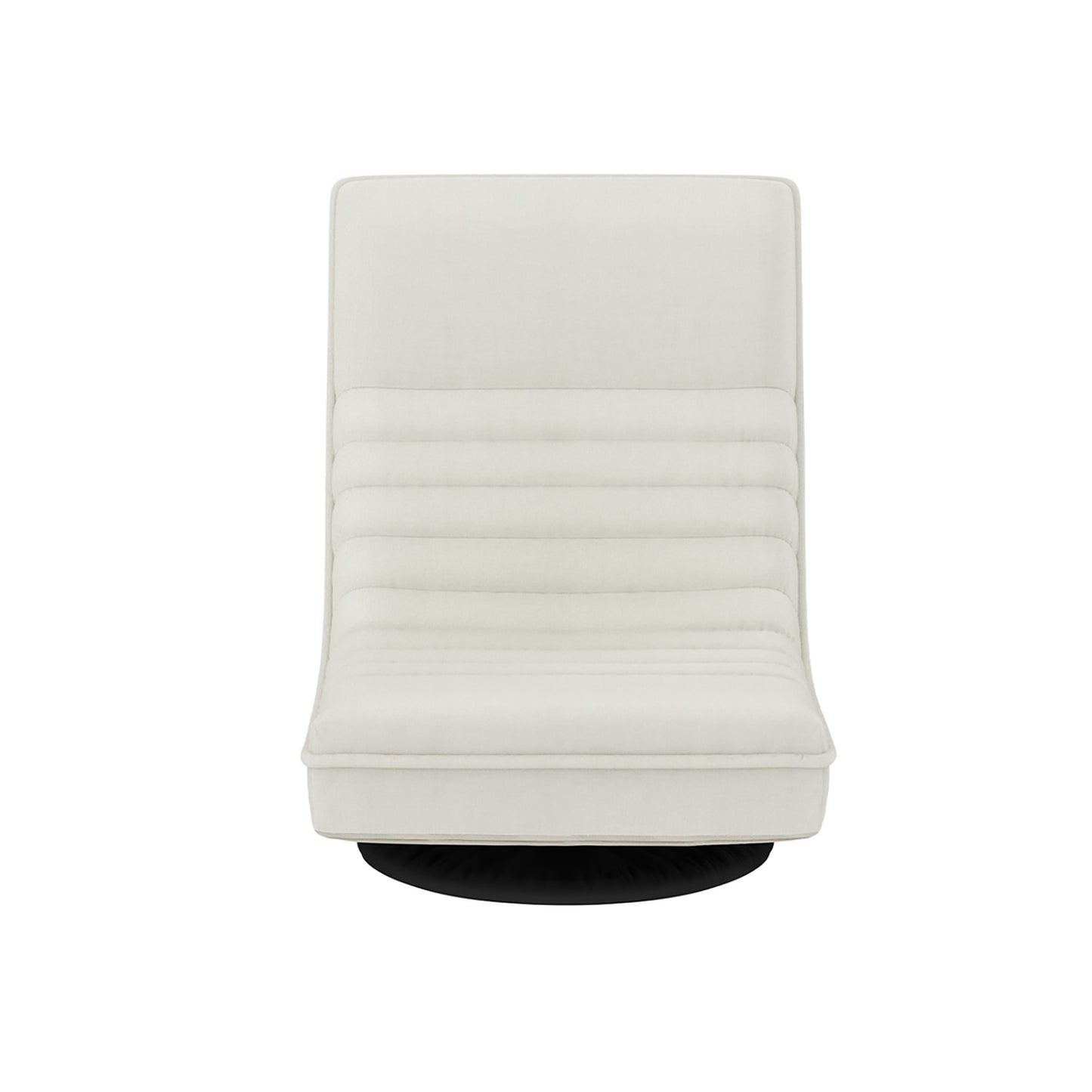 Artiss 2XFloor Chair Lounge Sofa Swivel Foldable Linen White - Image 3
