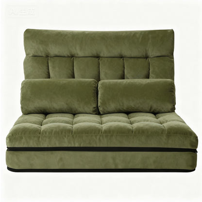 ArtissLounge Sofa Bed 2 seater Green Fabric - Image 3