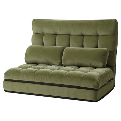 ArtissLounge Sofa Bed 2 seater Green Fabric - Image 7