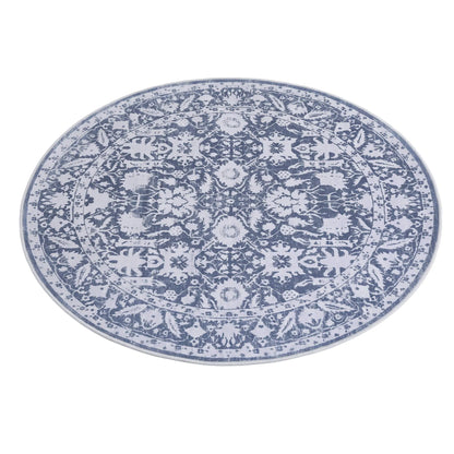 Artiss 120 cm Roung Rugs for Living Room Pad-Free Dense Dot Backing Stops Slipping & Robot Vacuum Friendly, Vintage Carpet for Reading Nook Dining Area, 100% Polyester Washable - Image 8