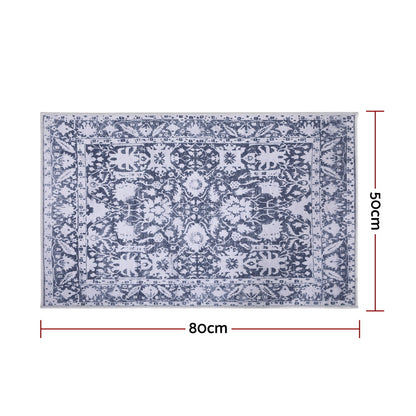 Artiss Floor Rug 50X80cm Doormat Soft Velvet Non-Slip Bath Mat Small Rug Modern - Image 3
