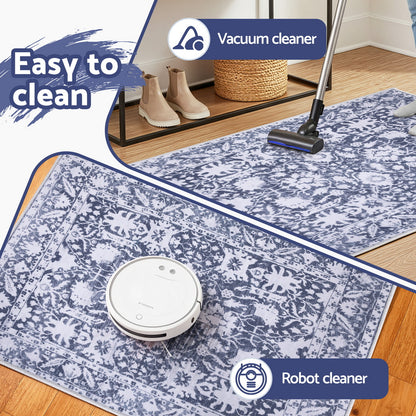 Artiss Floor Rug 50X80cm Doormat Soft Velvet Non-Slip Bath Mat Small Rug Modern - Image 7