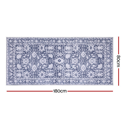 Artiss Hallway Runner Rug 80x180cm Soft Velvet Washable Modern Kitchen Mat - Image 3