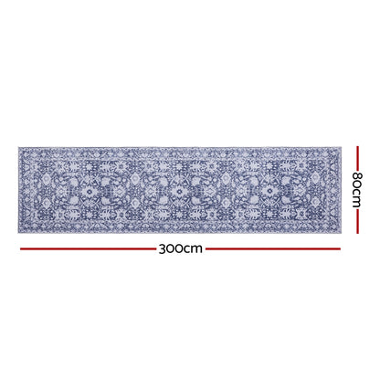 Artiss Hallway Runner Rug 80X300cm Soft Velvet Washable Modern Kitchen Mat - Image 3
