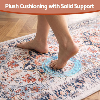 Artiss 80 x 300 cm Runner Rugs For Living Room No Heavy Rubber Crease-Free Foldable Design For Kitchen Entryway And Bedroom 100% Polyester Water-repellent Resistant Non-Shedding - Image 7
